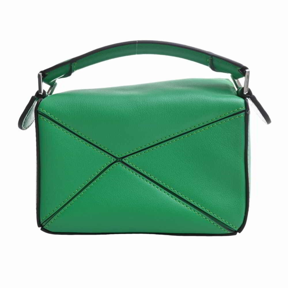 LOEWE Loewe leather puzzle bag shoulder green ladies - Picture 2 of 8